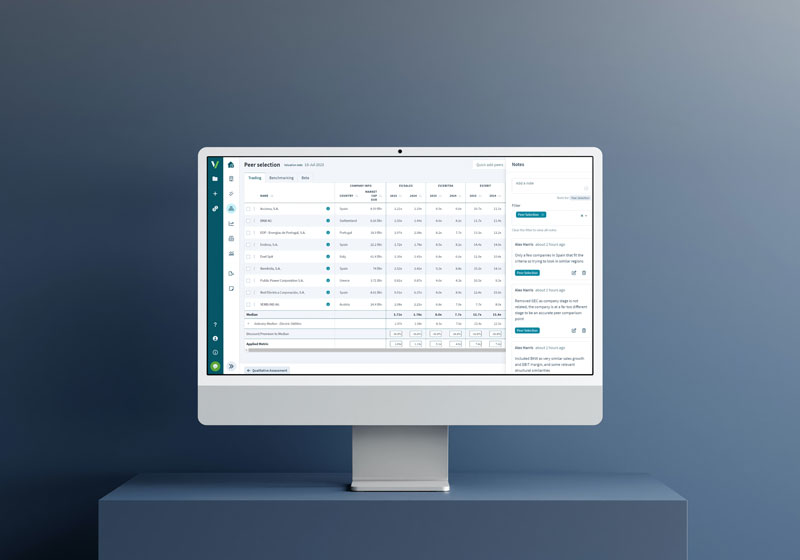 valutico-valuation-software-peer-and-transaction-multiples Private company valuations are easier than ever with Valutico