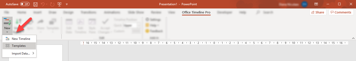 Office Timeline New Templates creation