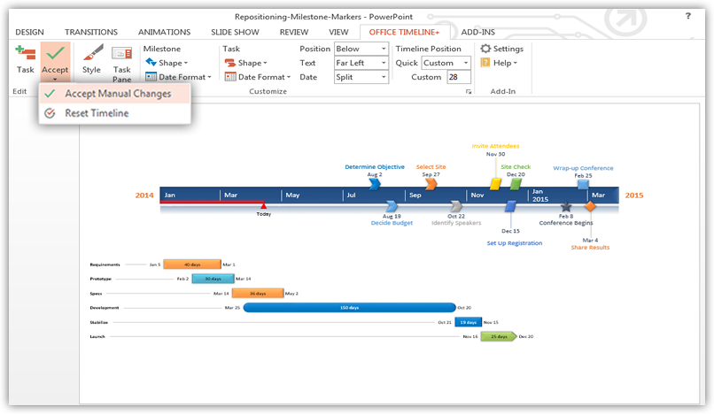 Gantt chart software for PowerPoint
